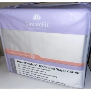 New KING DreamComfort 100% Natural Long Staple Cotton Sheet Set Elastic Corner